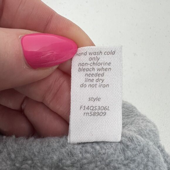 Starting Out Size Infant Beanie Hat Gray Faux Fur Pom Pom Baby Girl Winter - Picture 7 of 7